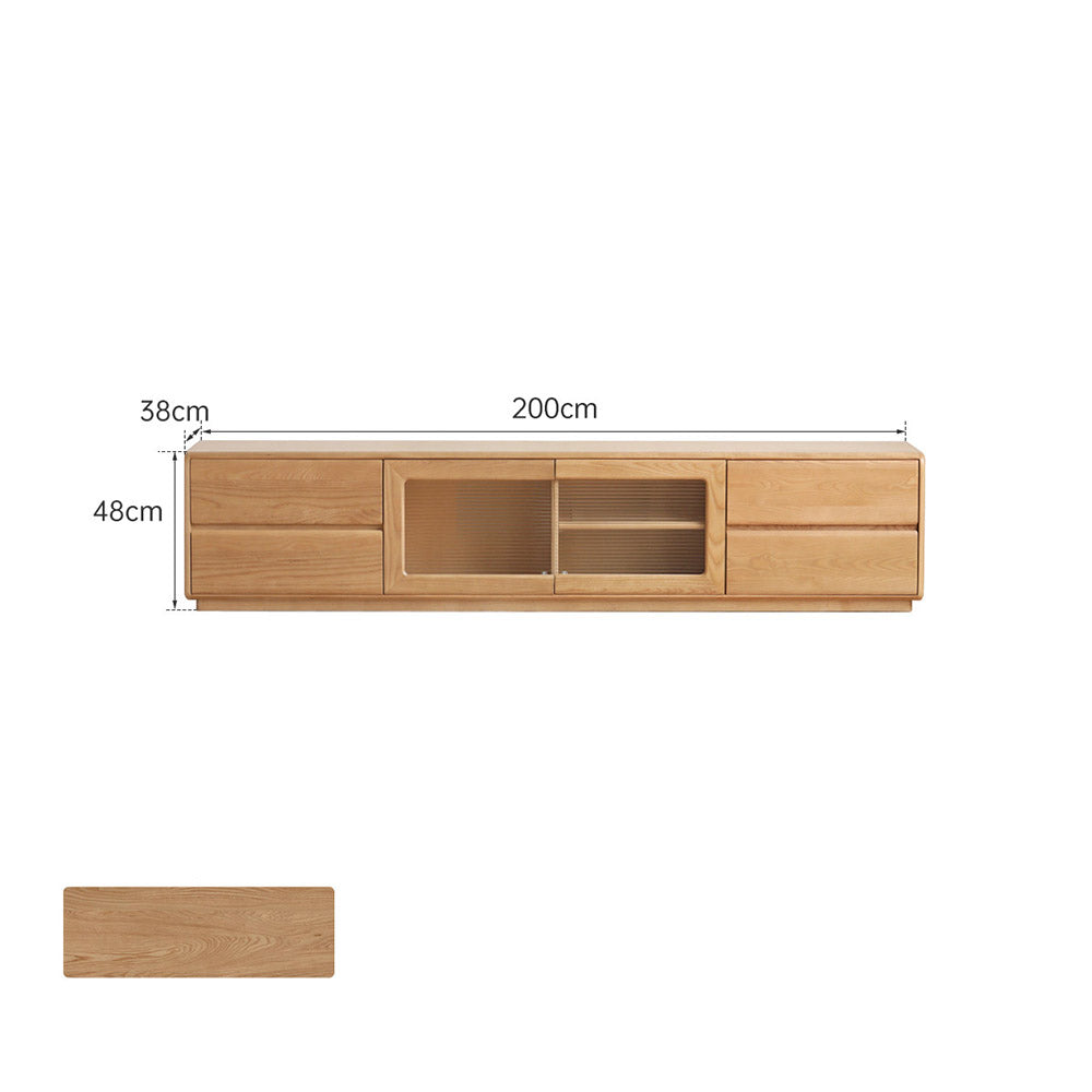 Ardea Natural Solid Ash Floor-Standing Entertainment Unit