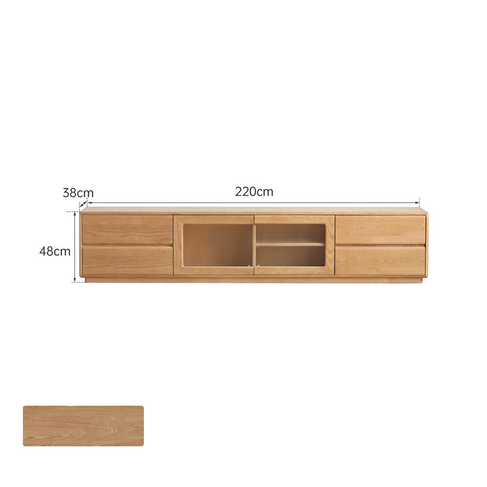 Ardea Natural Solid Ash Floor-Standing Entertainment Unit