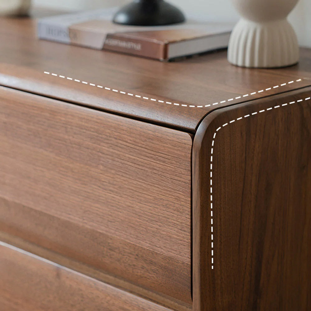 Ardea Natural Solid Walnut Floor-Standing Entertainment Unit