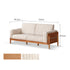 Arsoli Natural Solid Cherry Sofa