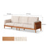 Arsoli Natural Solid Cherry Sofa