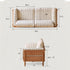 Arsoli Natural Solid Cherry Sofa