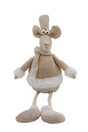 Arthur Sitting Mouse Boy Champagne Shimmer FGA219 - Oak Furniture Store