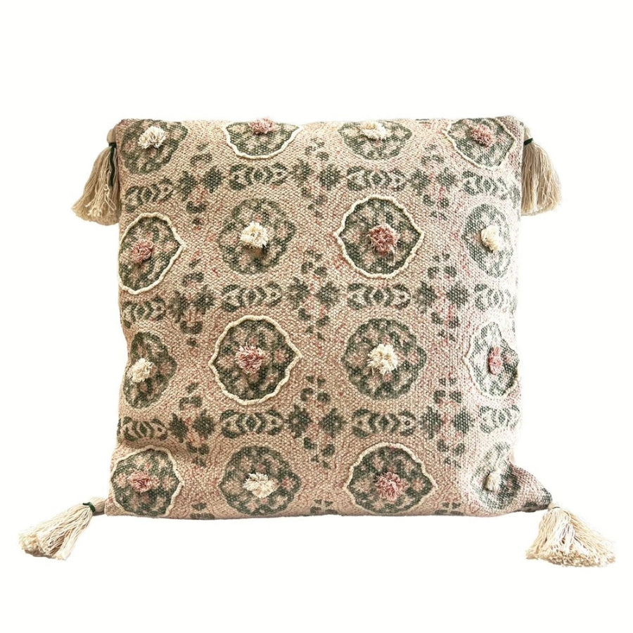 Artisan Block Printed Cushion – Blush 50X50CM K1068972