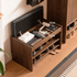 Arvada Natural Solid Walnut Shoe Bench