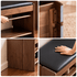 Arvada Natural Solid Walnut Shoe Bench