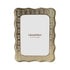 Aura antique gold photo frame with floral embossed border for 5 x 7 inch photos