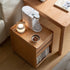 Auty Solid Wood Movable Small Side Table | Oak Furniture Store