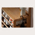 Avola Natural Solid Rubber Wood Shoe Rack with Hooks