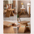 Avola Natural Solid Rubber Wood Shoe Stool