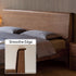 Bailey Natural Solid Walnut Bed Frame