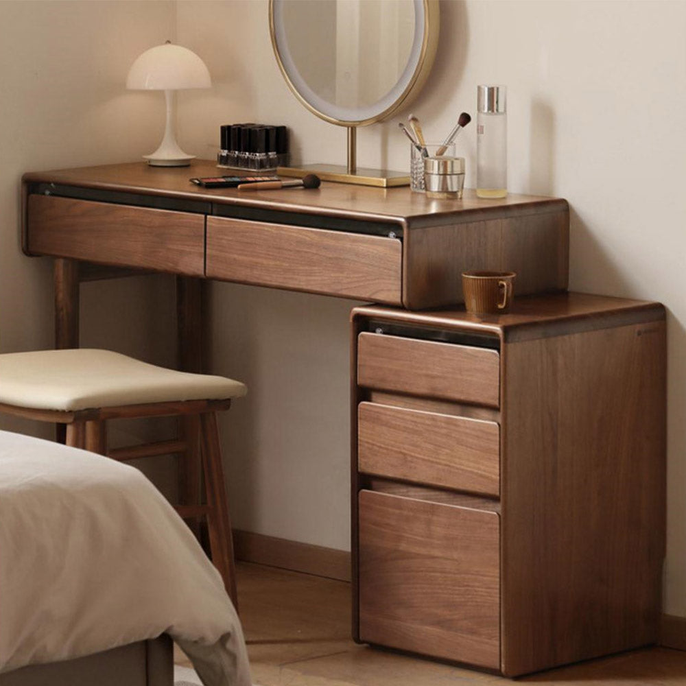 Bailey Natural Solid Walnut Dressing Table