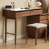 Bailey Natural Solid Walnut Dressing Table