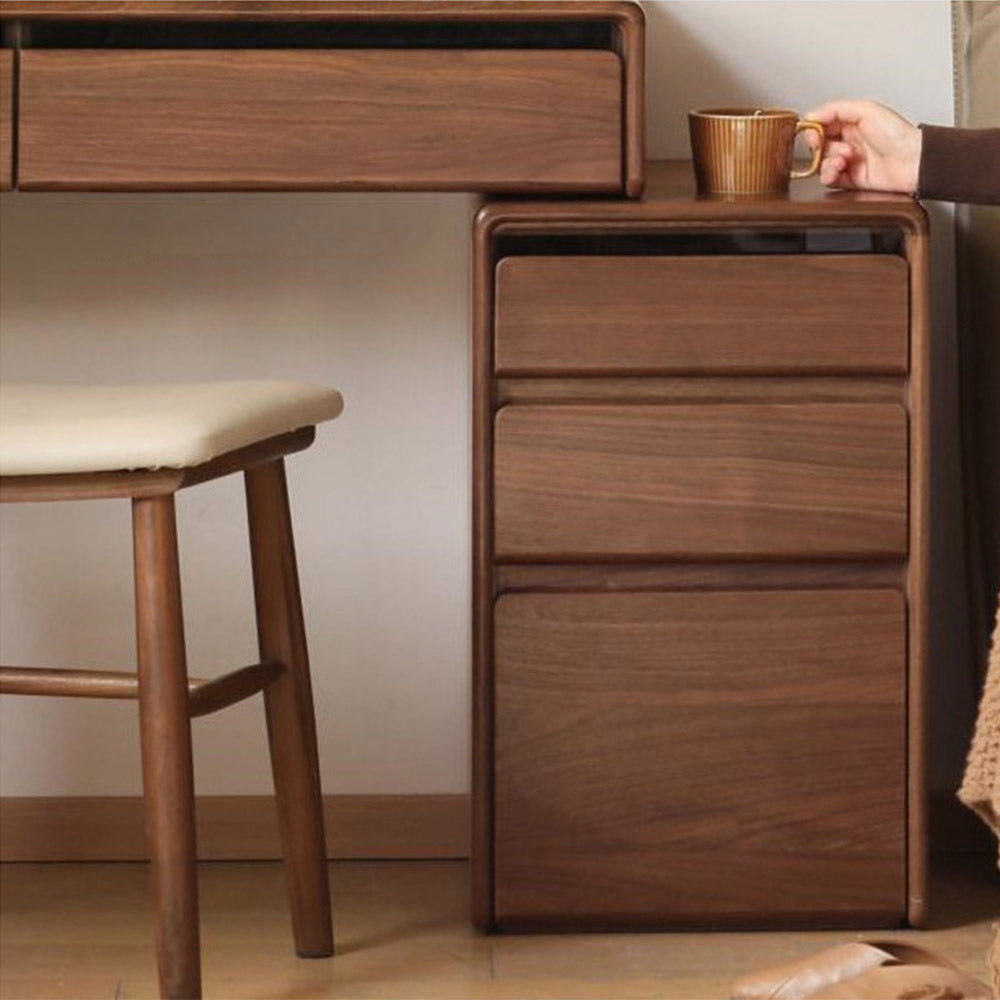 Bailey Natural Solid Walnut Dressing Table