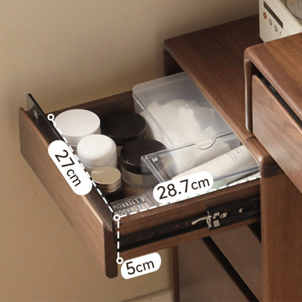 Bailey Natural Solid Walnut Dressing Table