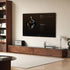 Bailey Natural Solid Walnut Floor Standing Entertainment Unit with Ceramic Top