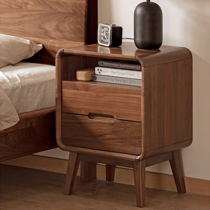 Baileys Solid Walnut Bedside Table