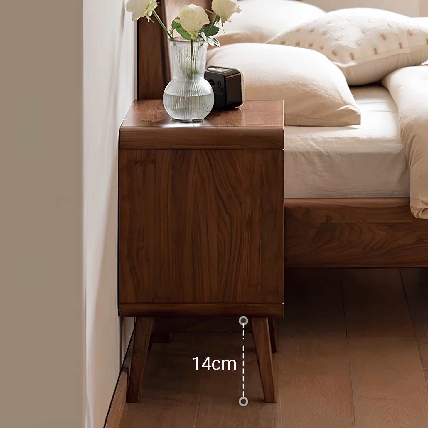 Baileys Solid Walnut Bedside Table