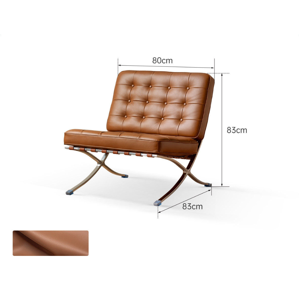 Bergdala Genuine Leather Leisure Chair