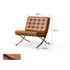 Bergdala Genuine Leather Leisure Chair