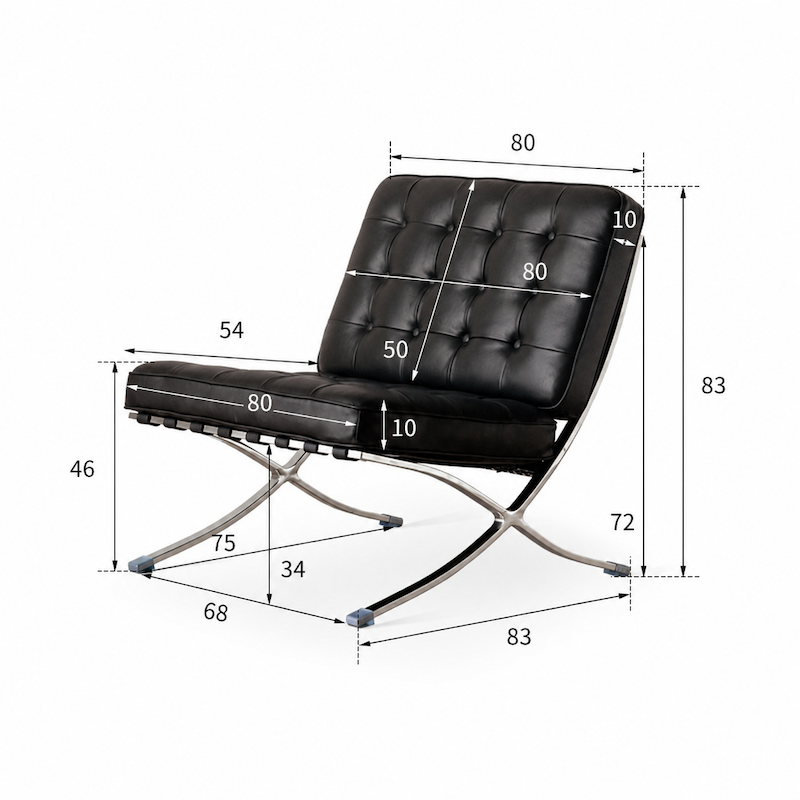 Bergdala Genuine Leather Leisure Chair