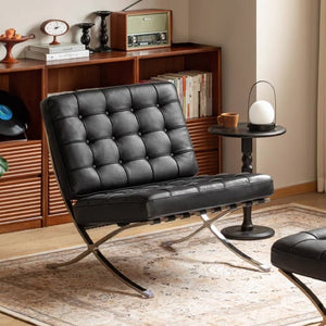 Bergdala Genuine Leather Leisure Chair - Oak Furniture Store