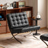 Bergdala Genuine Leather Leisure Chair | Oak Furniture Store