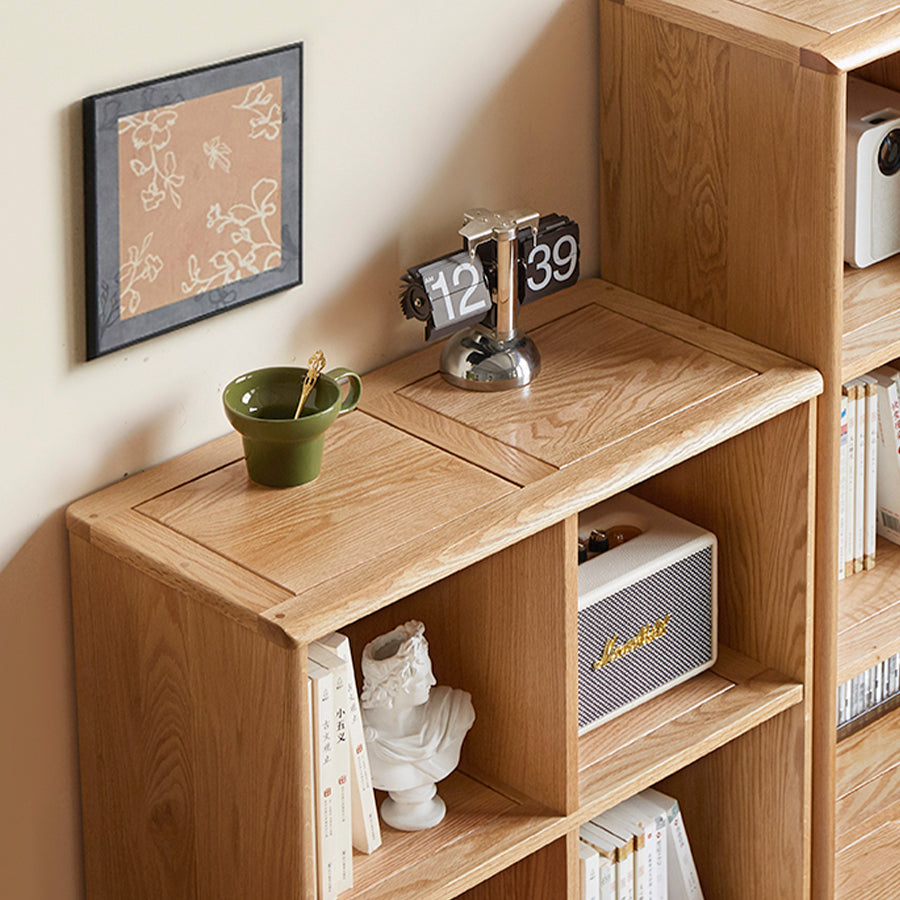 Berlin Natural Solid Oak Bookcase