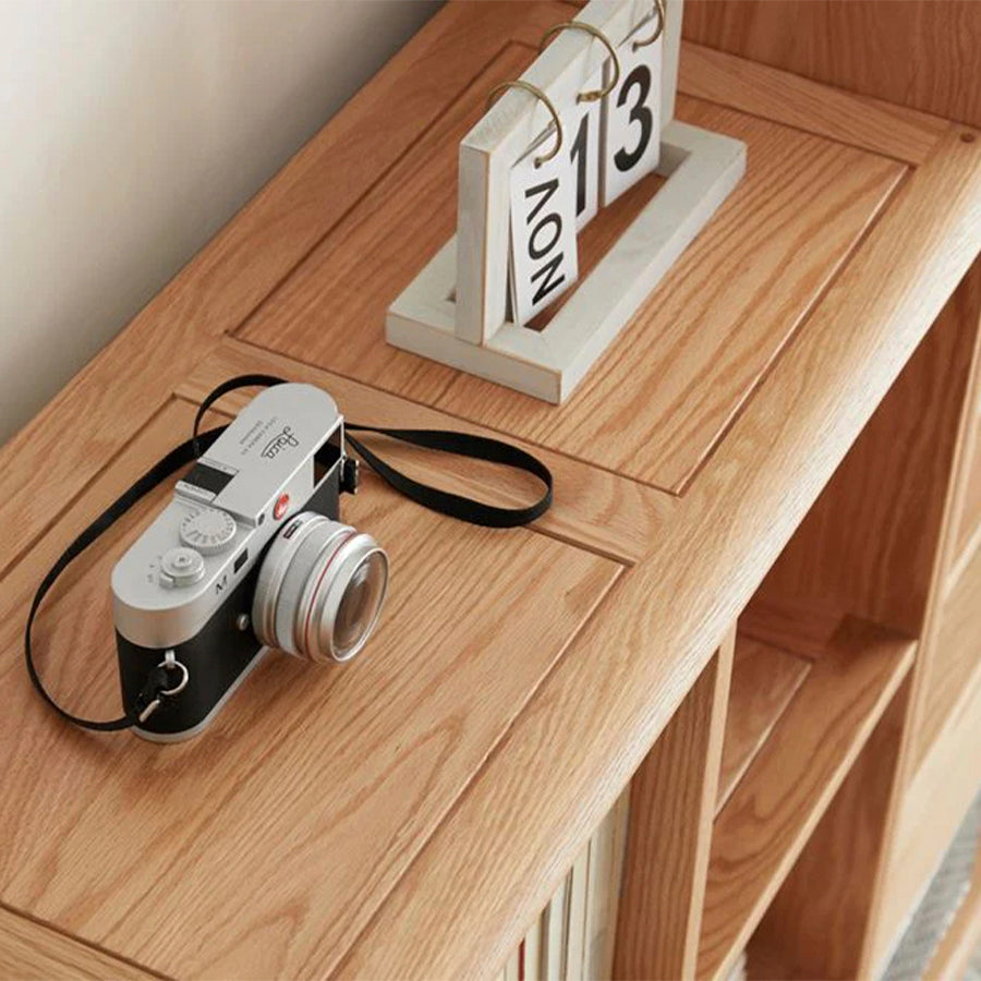 Berlin Natural Solid Oak Bookcase