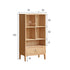 Berlin Natural Solid Oak Bookcase