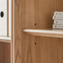 Beverley Natural Solid Ash Display Bookcase | Oak Furniture Store