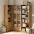 Beverley Natural Solid Ash Display Bookcase | Oak Furniture Store