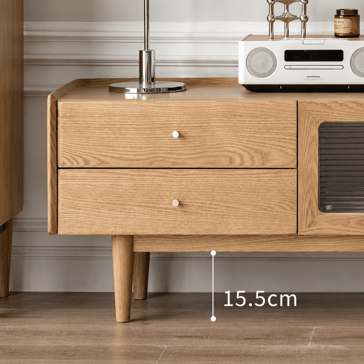 Beverley Natural Solid Ash TV Unit