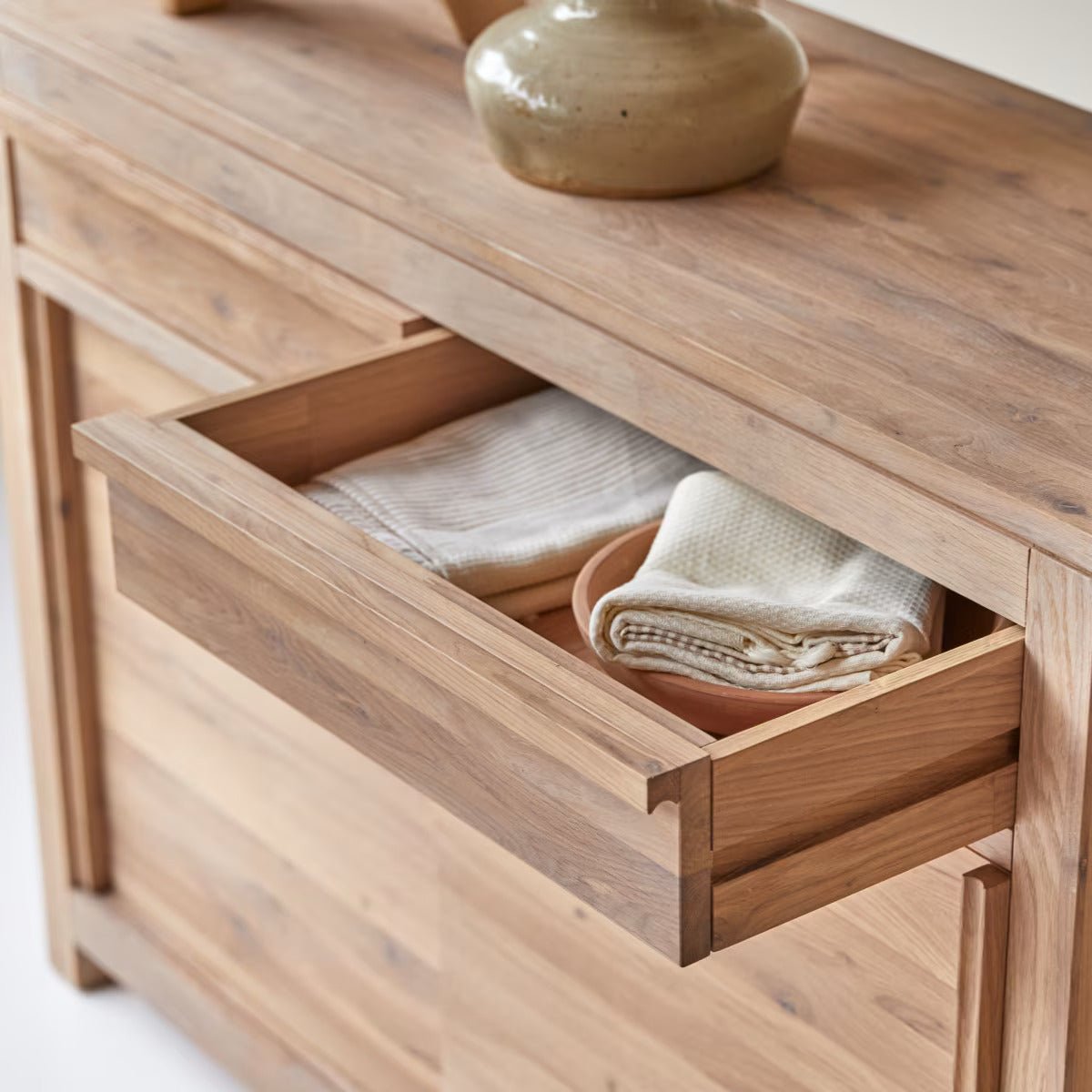 Birsta Solid Oak Sideboard - Oak Furniture Store