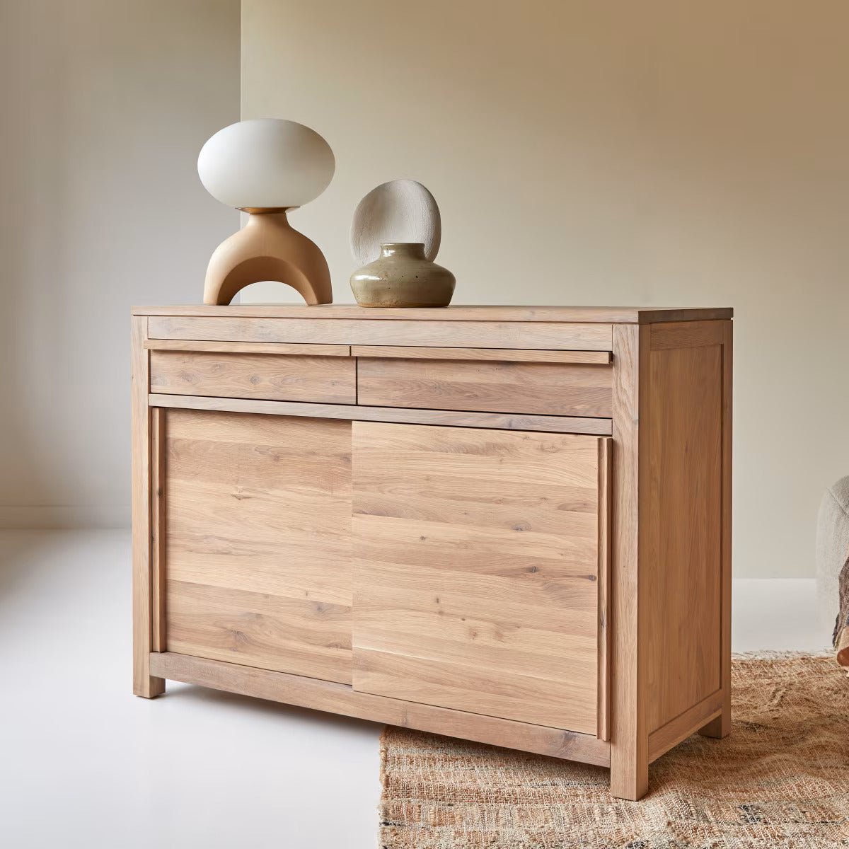 Birsta Solid Oak Sideboard - Oak Furniture Store