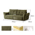 Blancas chenille sofa shown as a plush armchair-style sofa with removable fabric cover.