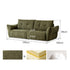Blancas chenille sofa shown as a plush armchair-style sofa with removable fabric cover.