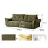 Blancas chenille sofa shown as a plush armchair-style sofa with removable fabric cover.