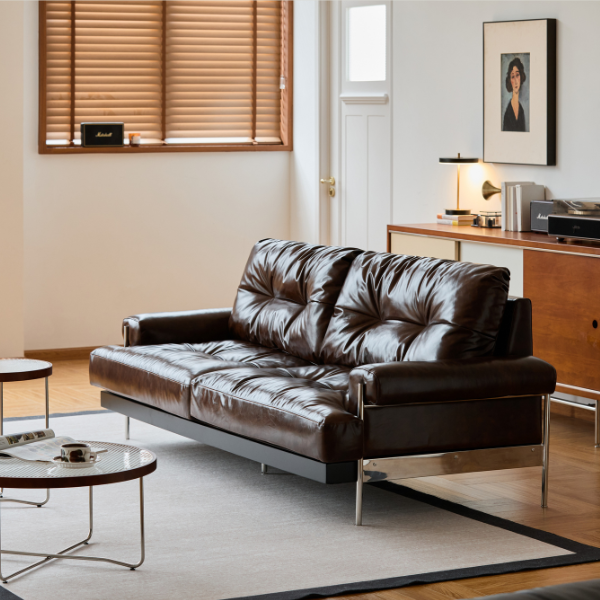 Bogen Genuine Leather Sofa
