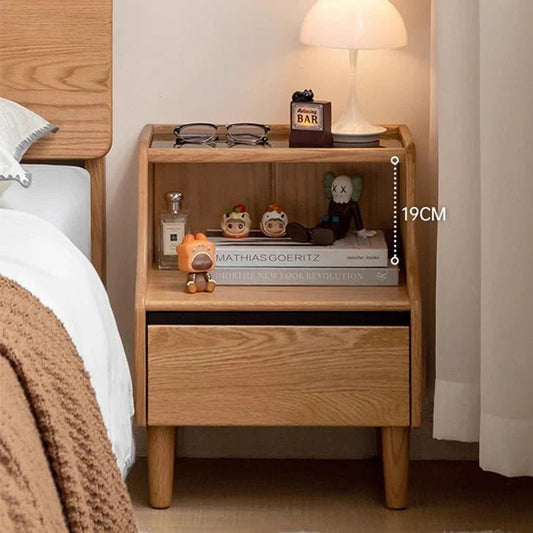 Bogen Solid Oak Bedside Table – Oak Furniture Store New Zealand