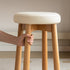 Borna Natural Solid Rubber Wood Dressing Stool | Oak Furniture Store