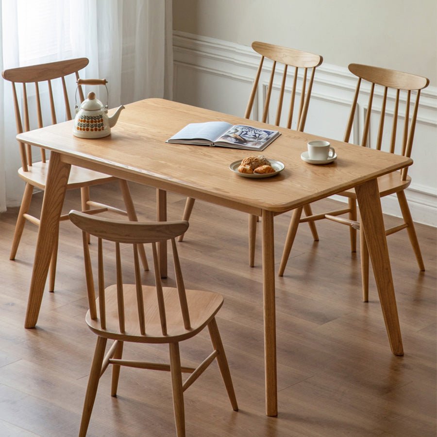 Bremen Natural Solid Ash Dining Table | Oak Furniture Store