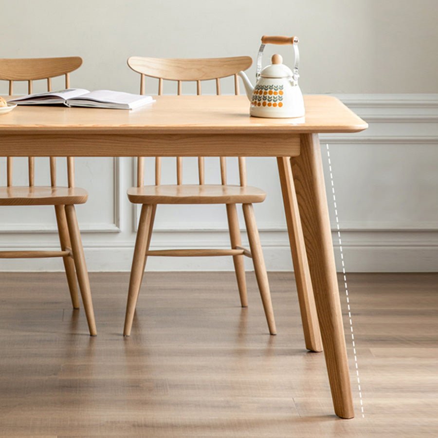 Bremen Natural Solid Ash Dining Table | Oak Furniture Store