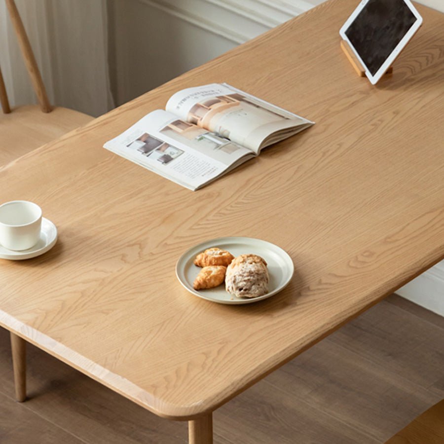 Bremen Natural Solid Ash Dining Table | Oak Furniture Store