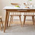 Bremen Natural Solid Oak Extending Dining Table with Ceramic Top | Oak Furniture Store