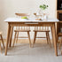 Bremen Natural Solid Oak Extending Dining Table with Ceramic Top | Oak Furniture Store