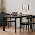 Bremen Solid Oak Dining Table in Charcoal Finish | Oak Furniture Store