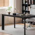 Bremen Solid Oak Dining Table in Charcoal Finish | Oak Furniture Store