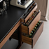 Newry Natural Solid Walnut Sideboard with Hutch Dresser