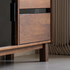 Newry Natural Solid Walnut Sideboard with Hutch Dresser